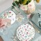 40Pcs Wildflower Paper Plates Floral Party Decoration 7 In & 9 Inch Disposable Dinner Dessert Plates for summer occasions